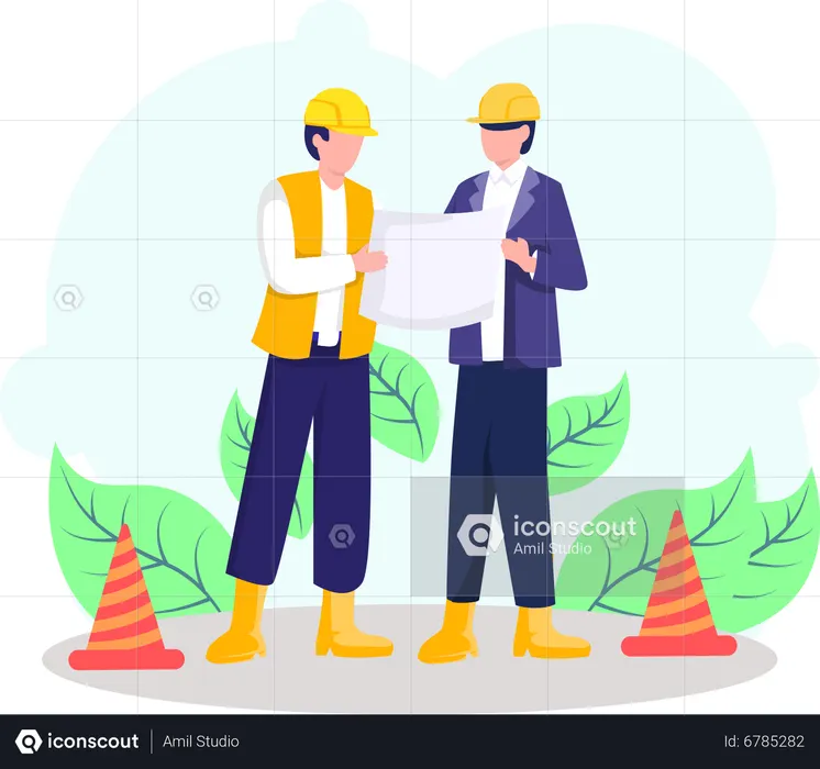 Construction worker  Illustration