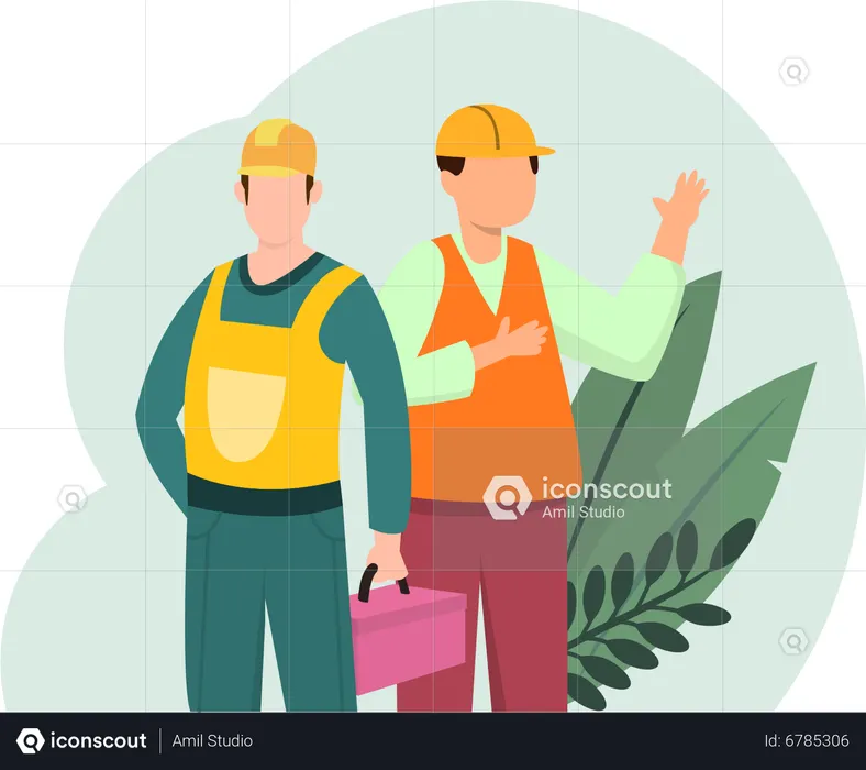Construction worker  Illustration