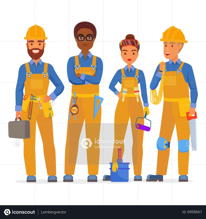 Construction worker  Illustration