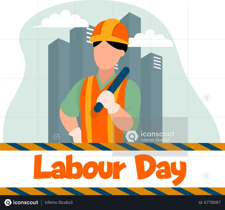 Construction worker  Illustration