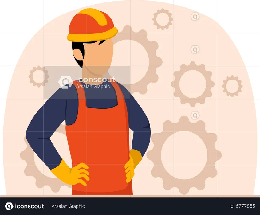 Construction worker  Illustration
