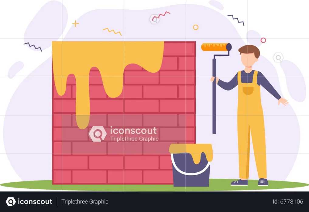 Construction worker  Illustration