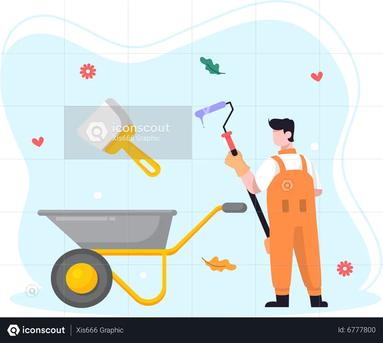 Construction worker  Illustration