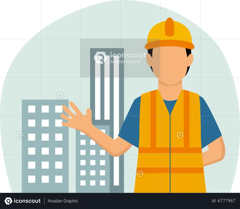 Construction worker  Illustration