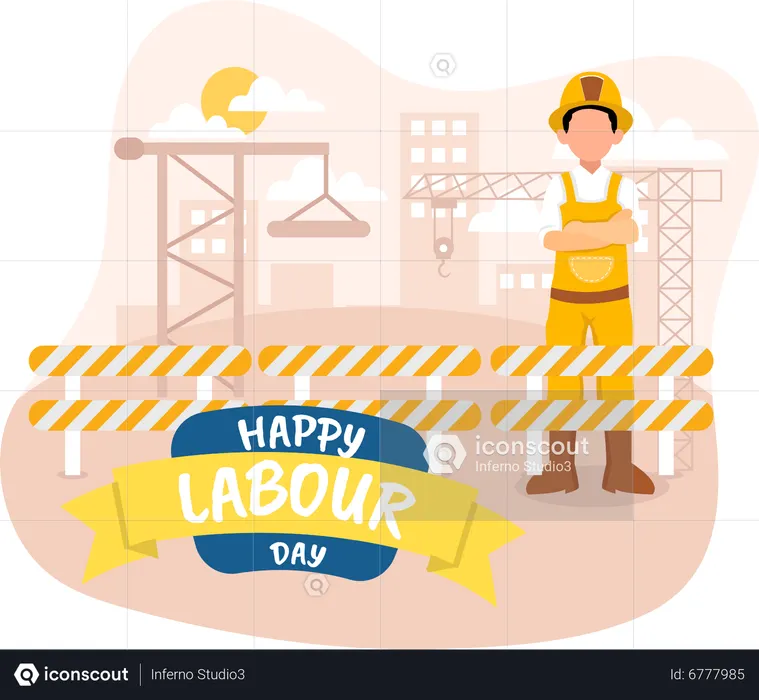 Construction worker  Illustration
