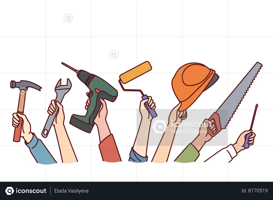 Construction workers  Illustration