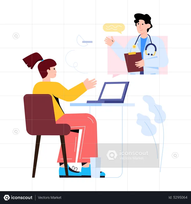 Consulta Médica  Ilustração
