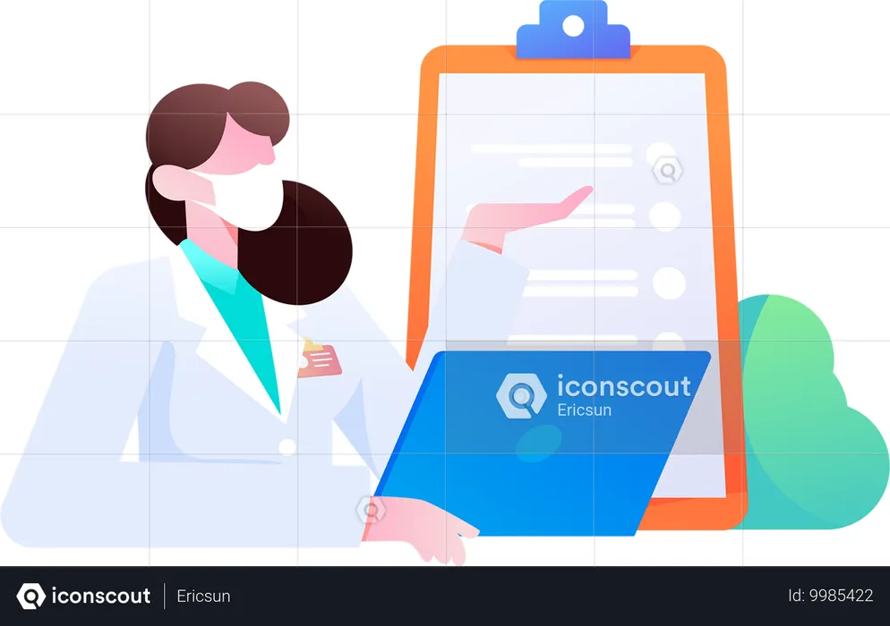 Consultor médico on-line  Ilustração