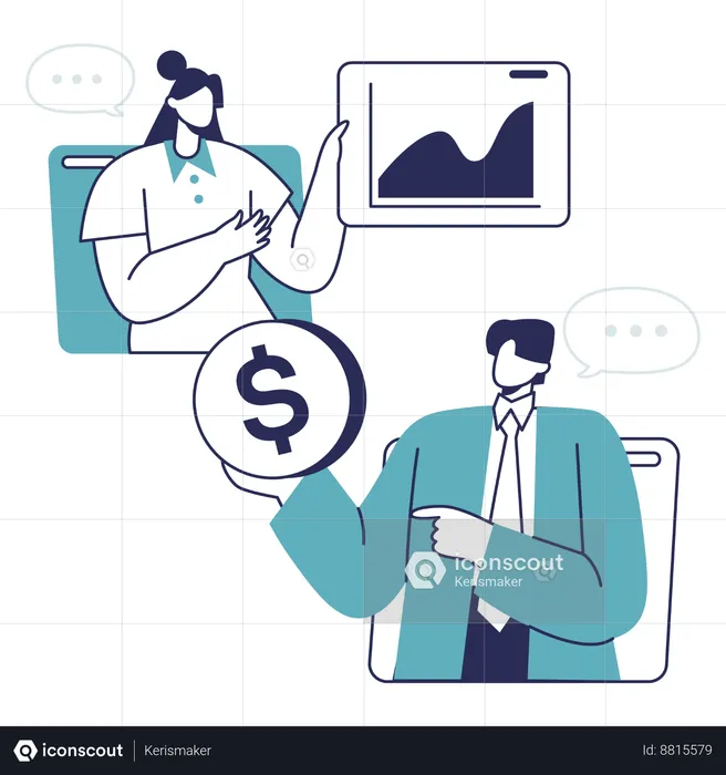 Consultoria financeira  Ilustração