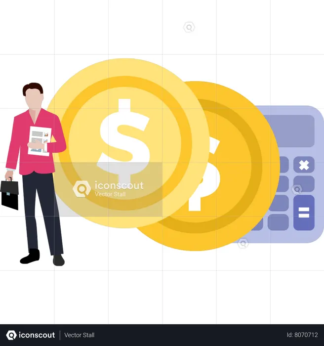 Conta Empresarial Menino  Ilustração