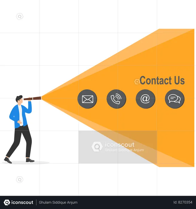 Contact Us Page  Illustration