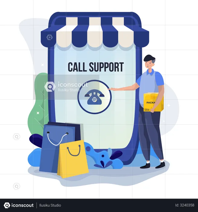 Contact us support page  Illustration