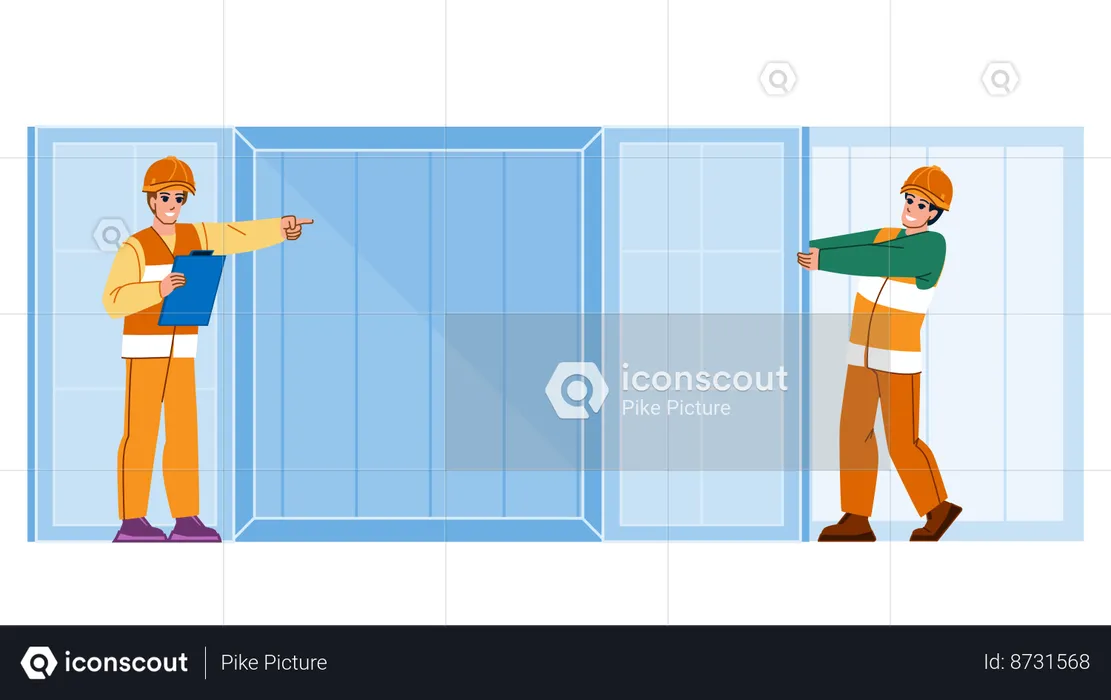 Container port  Illustration