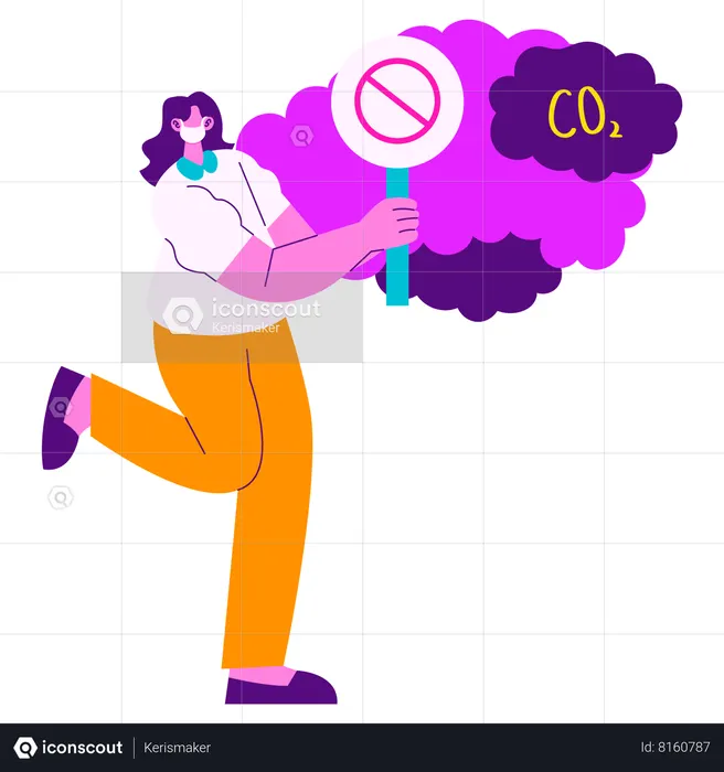 La contaminación del aire  Ilustración