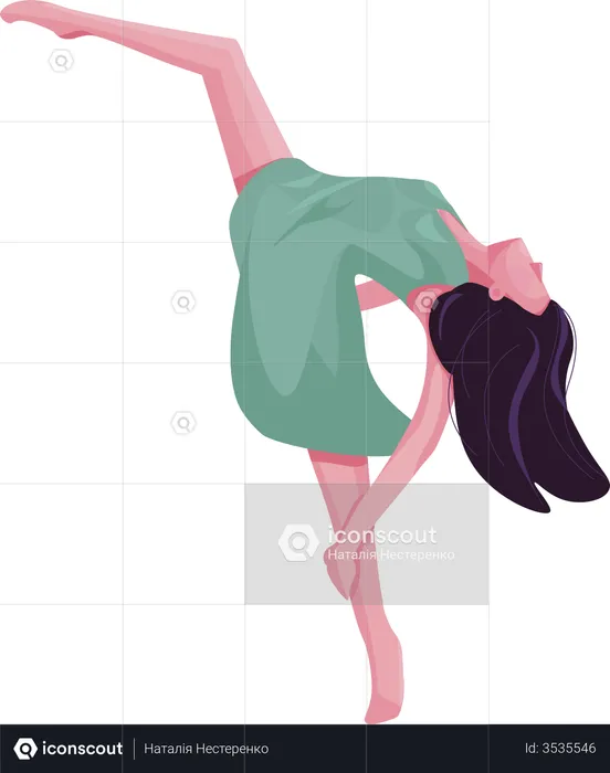 Contemporary dancer  Illustration