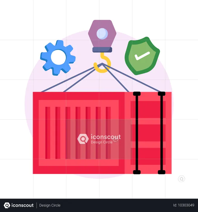 Caja contenedora  Ilustración