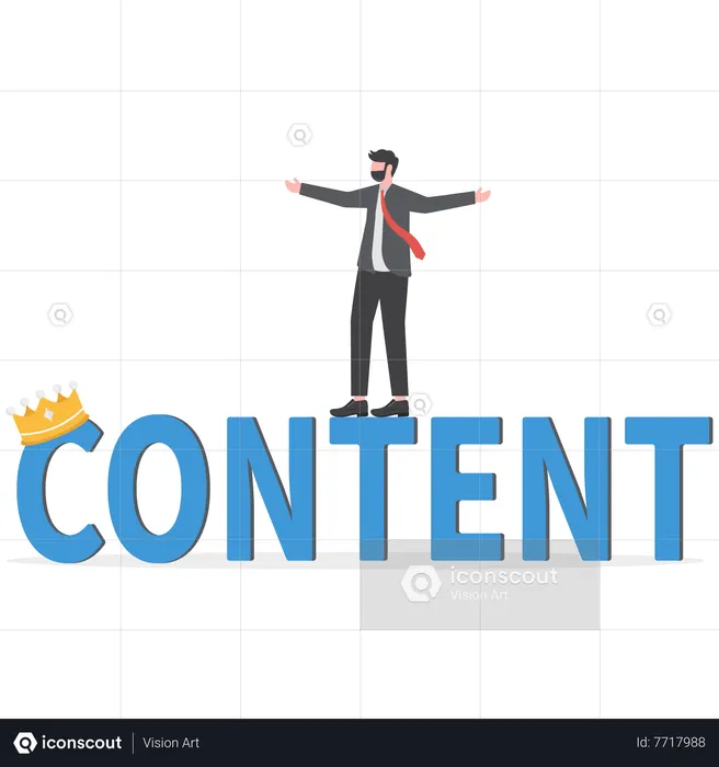 Content is king  Illustration