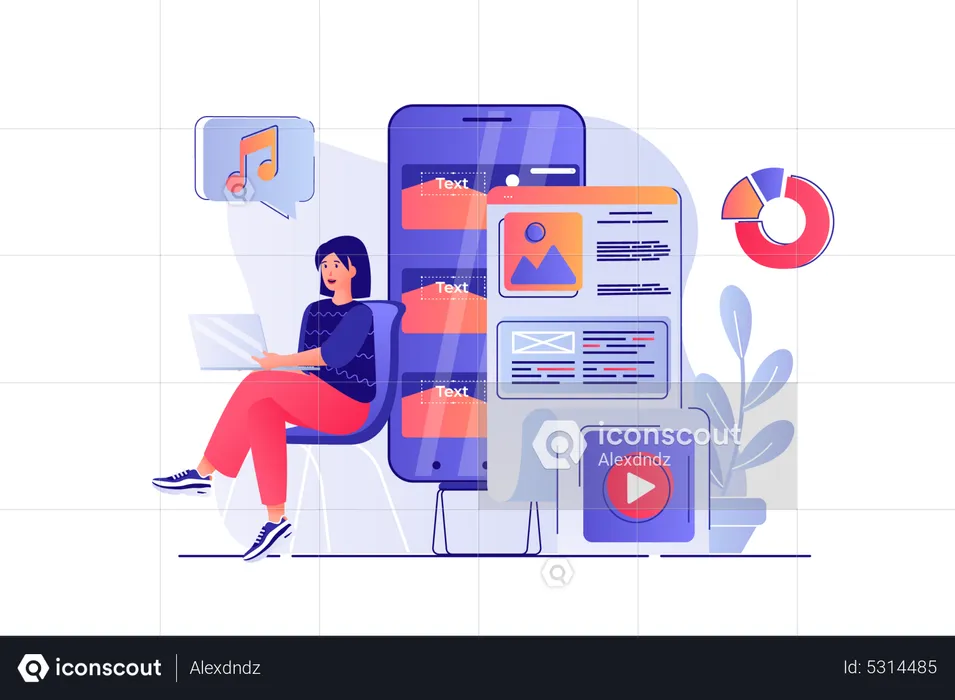 Content manager  Illustration