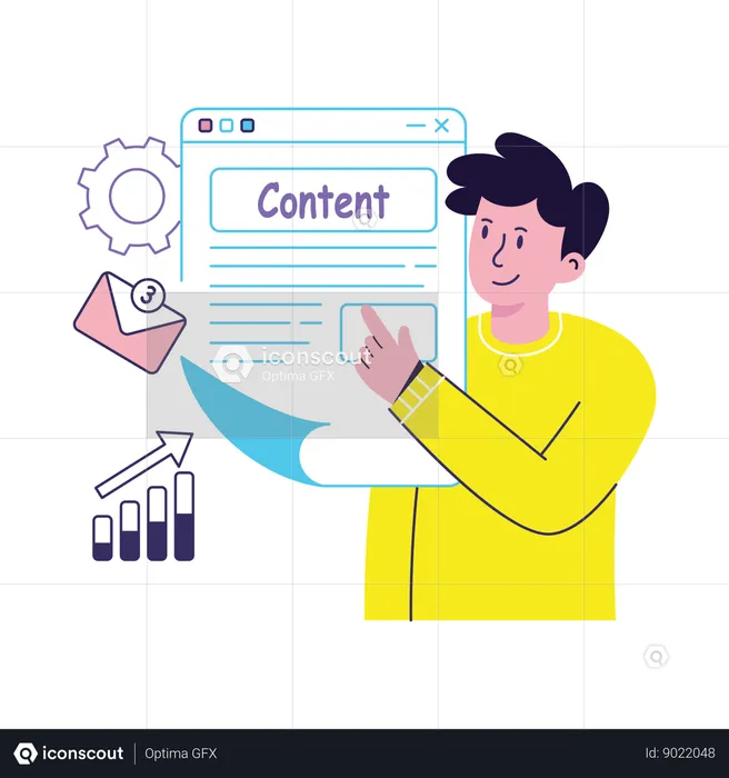 Content Marketing  Illustration