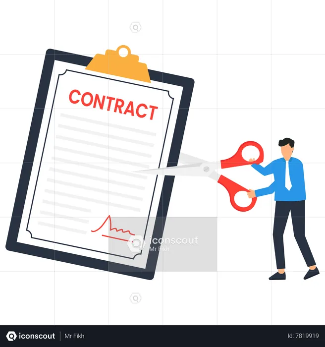 Contract cancellation  Illustration