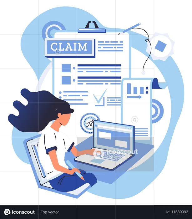 Contract legal agreement outlining terms and conditions  Illustration