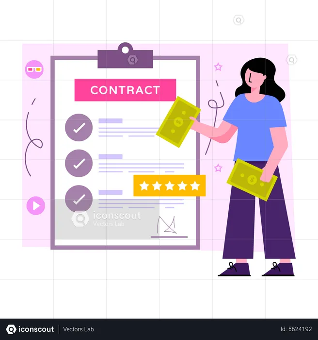 Contract Paper  Illustration