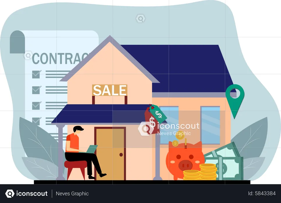 Contrat immobilier  Illustration