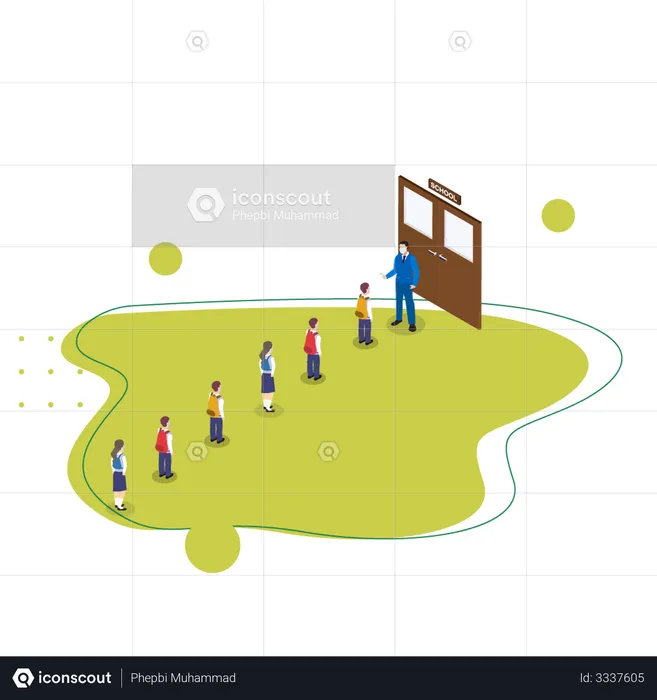 Control de temperatura corporal  Ilustración