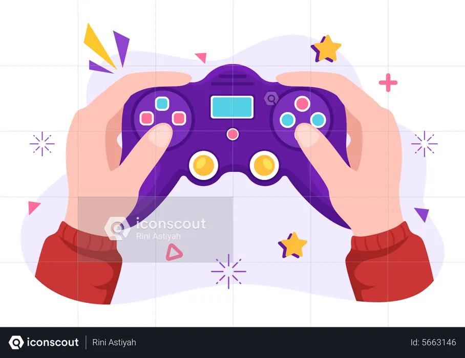 Controlador de videogame  Ilustração