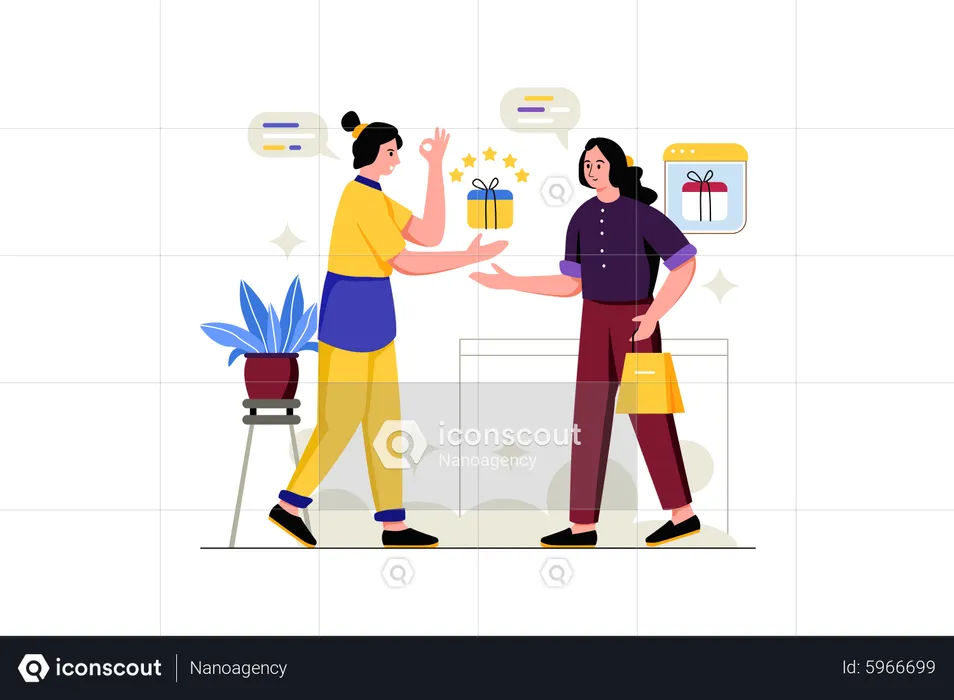 Convencer os clientes  Ilustração