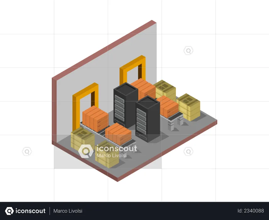 Conveyor belt  Illustration