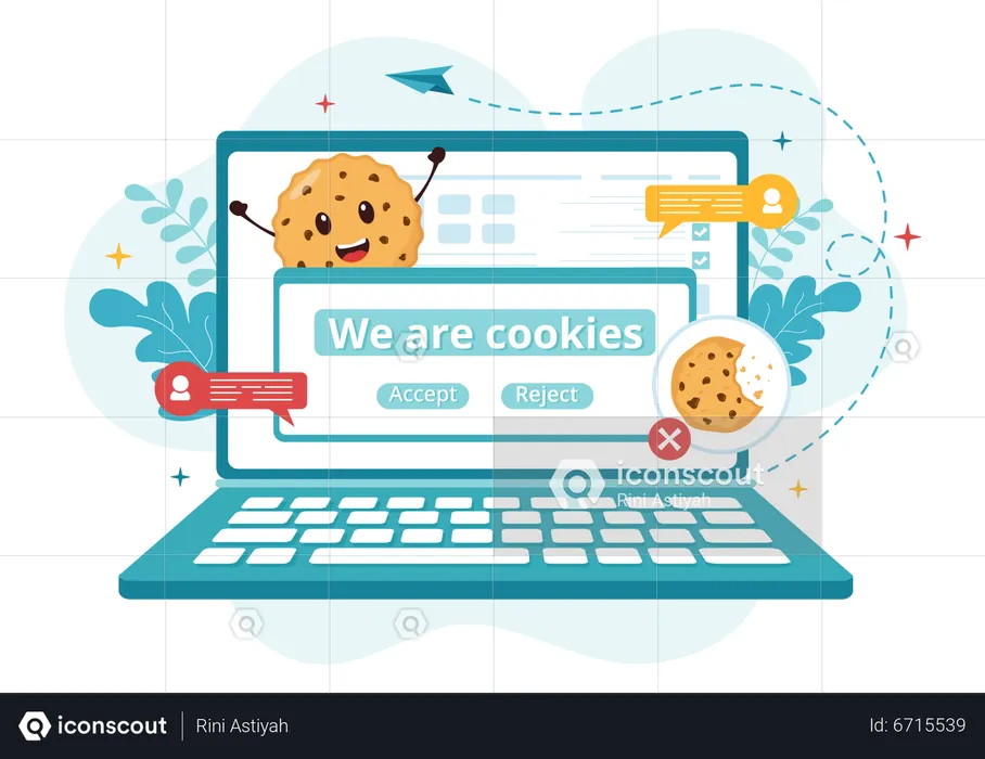 Cookies da Internet  Ilustração