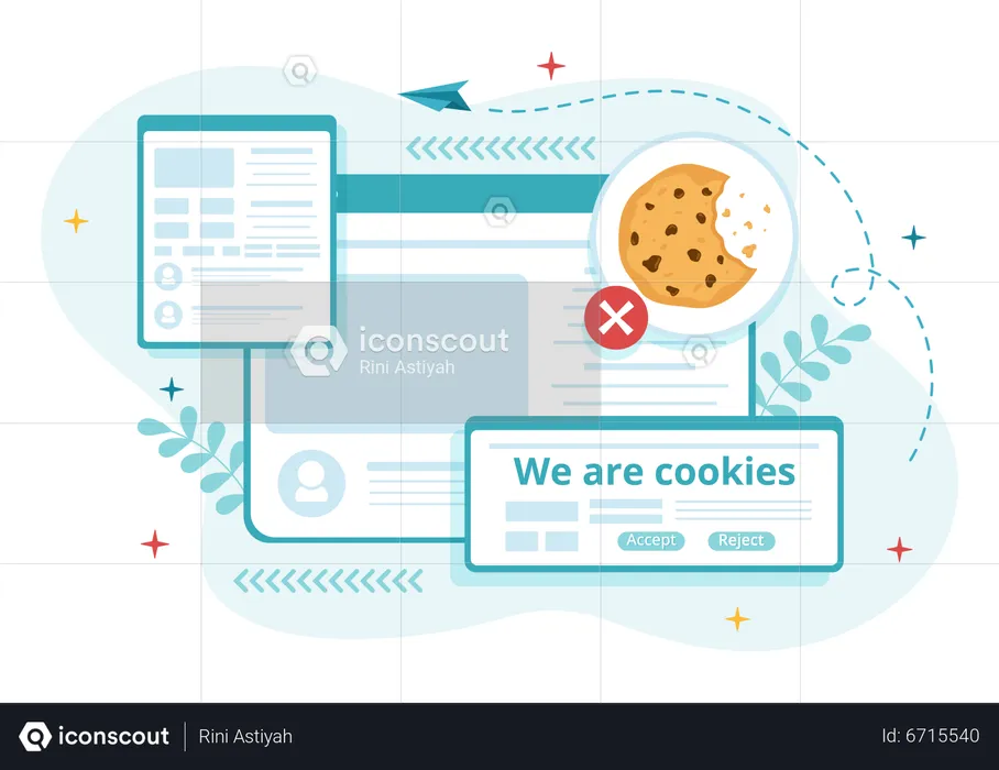 Cookies da Internet  Ilustração