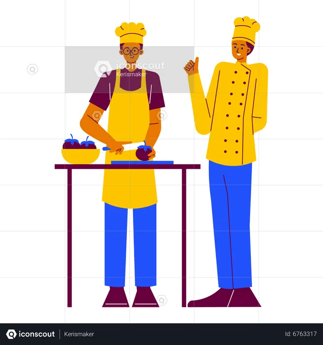 Cooking expert class  Illustration