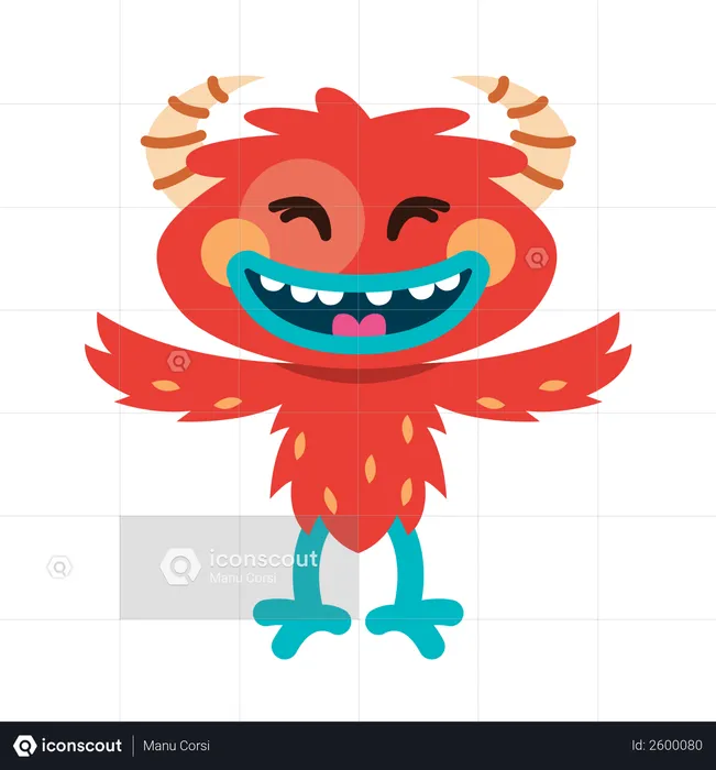 Cool and great red orange phoenix bird  Illustration