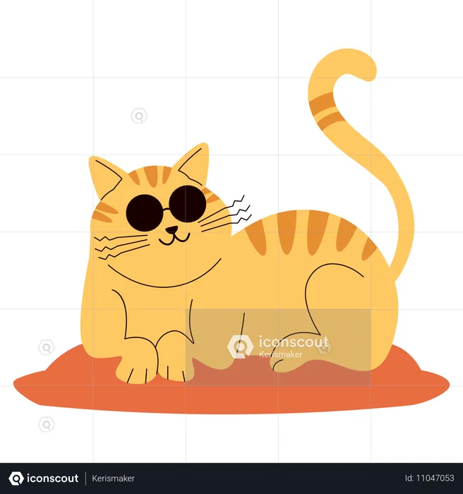 Cool Cat  Illustration