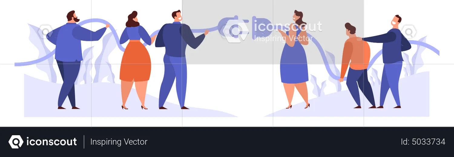 Cooperation between worker and partnership  Illustration
