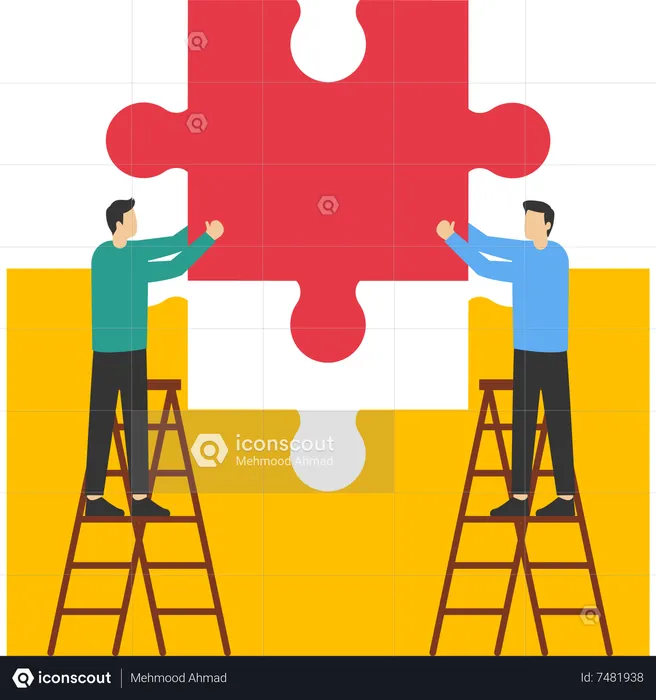 Cooperation in business  Illustration