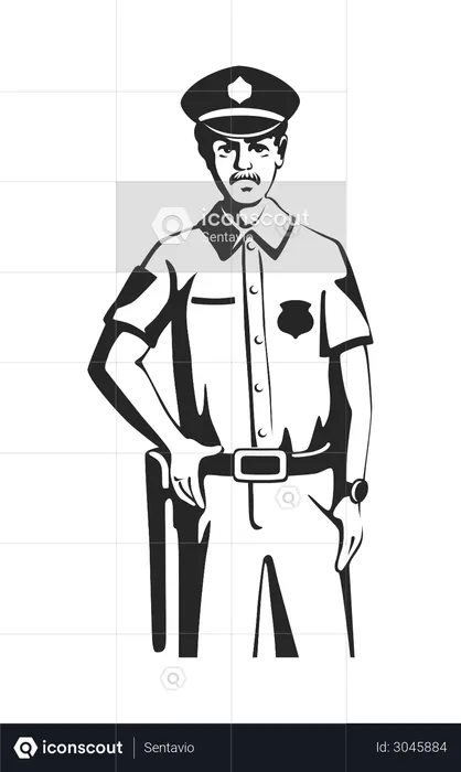 Cop  Illustration
