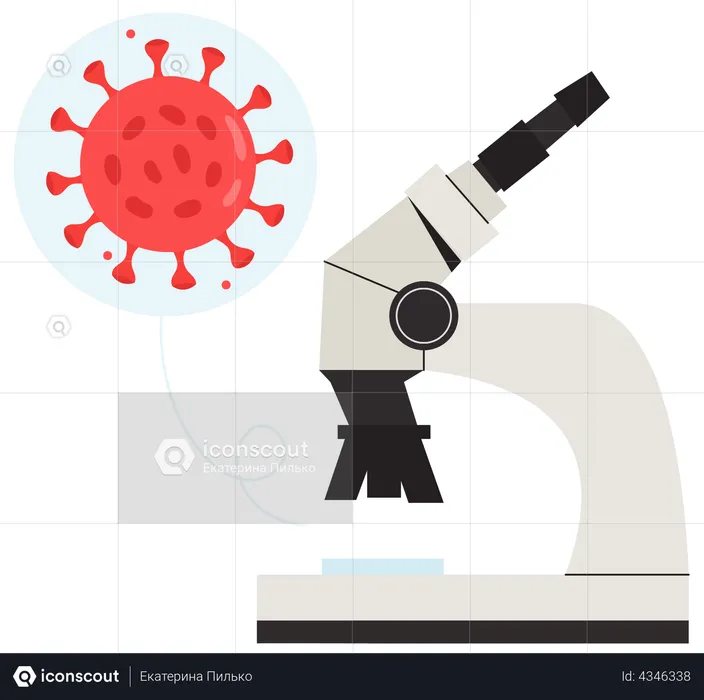Corona laboratory research  Illustration