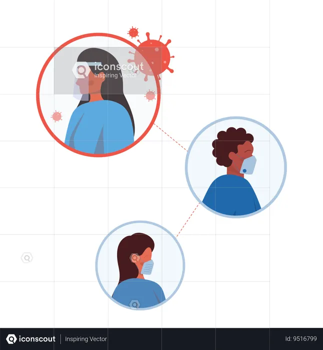 Corona virus protection  Illustration