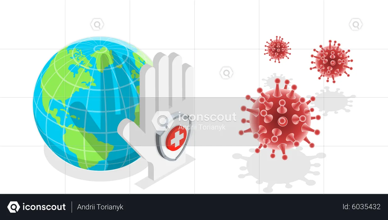 Coronavirus Awareness  Illustration