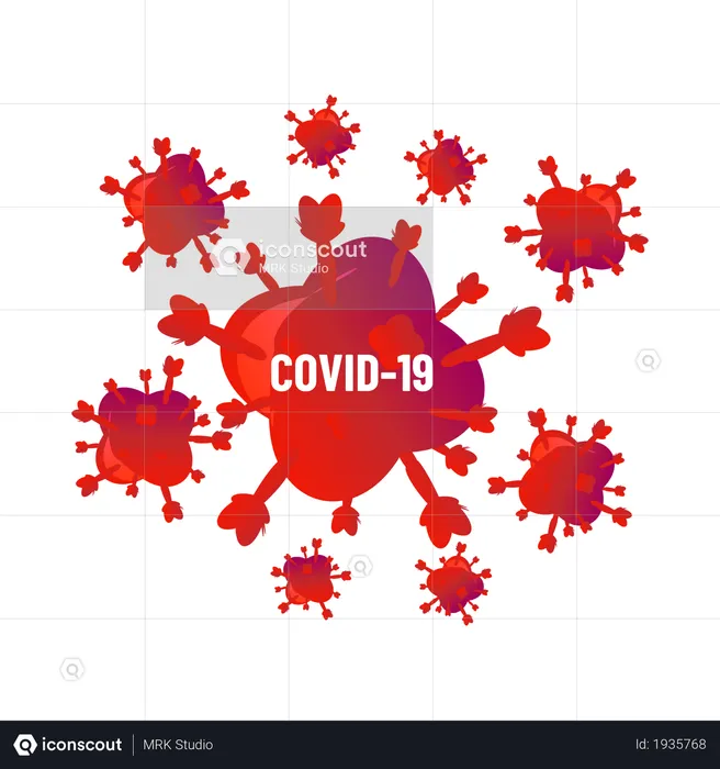 Coronavirus bacteria  Illustration