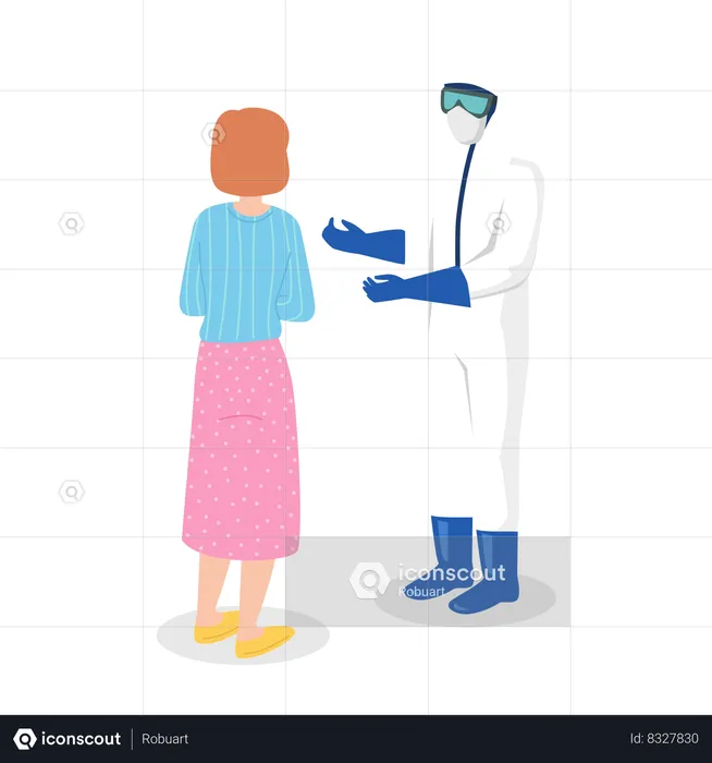 Coronavirus Doctor  Illustration