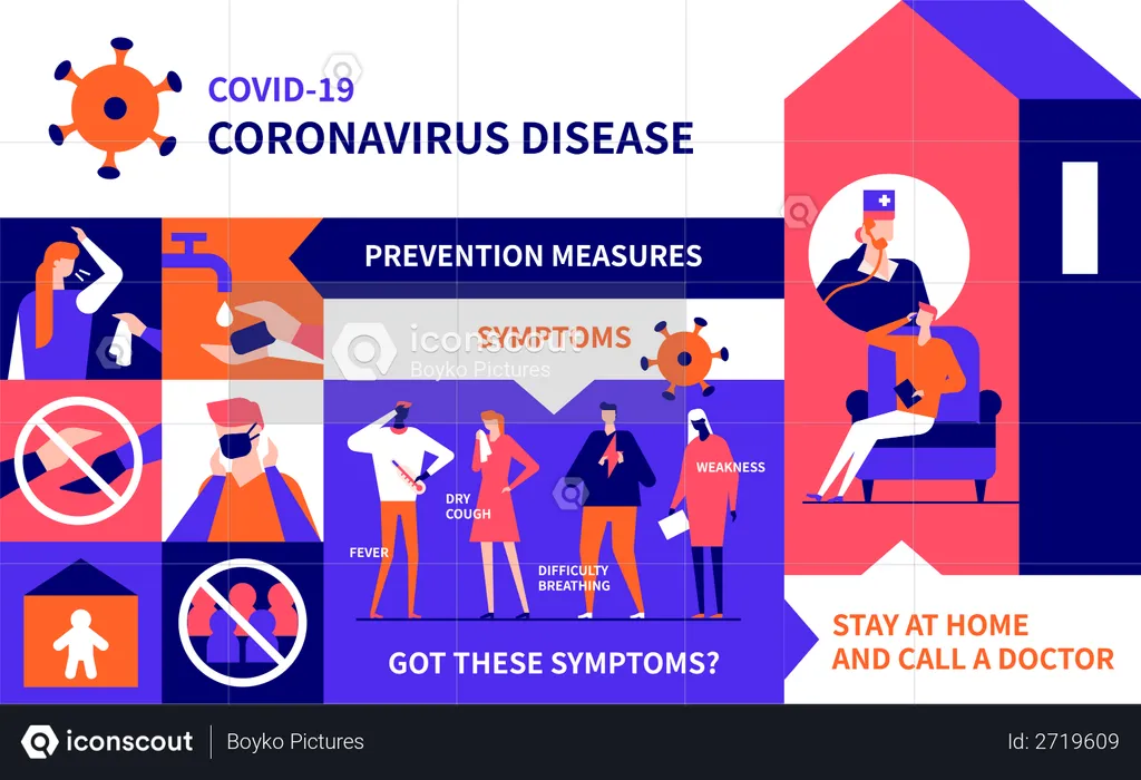 Coronavirus prevention  Illustration