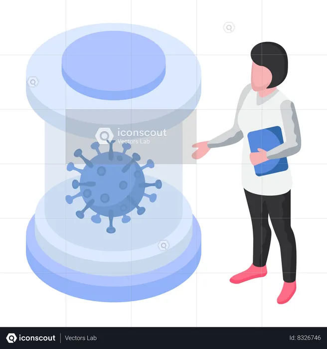 Coronavirus testing  Illustration