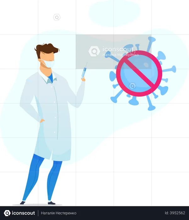 Coronavirus treatment and prevention  Illustration