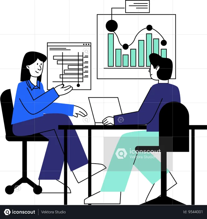 Corporate Data Analysis Session  Illustration