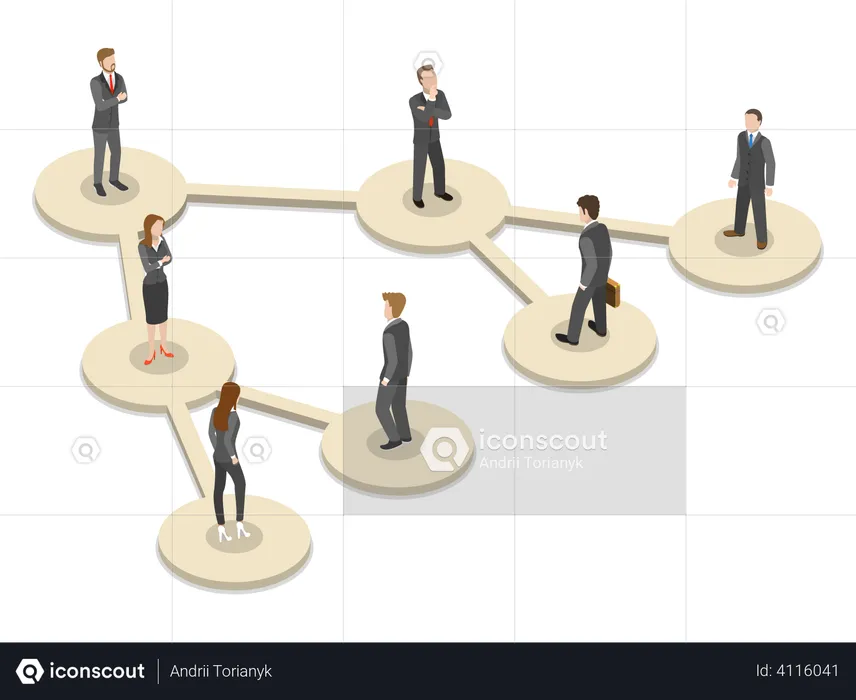 Corporate hierarchy  Illustration