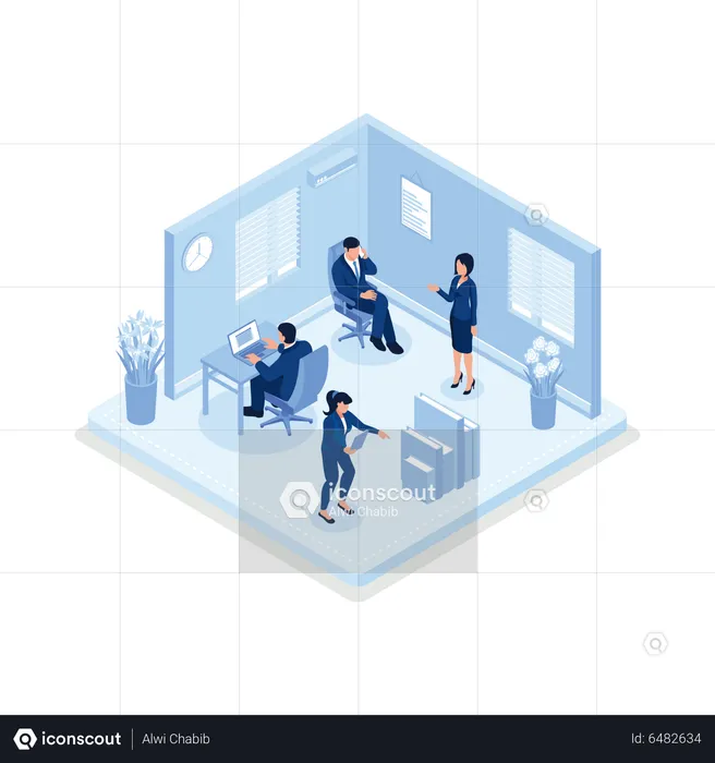 Corporate People  Illustration